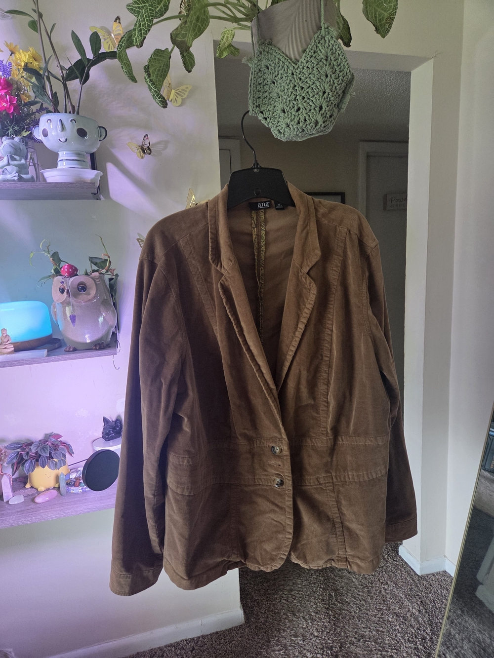 a.n.a Brown Corduroy Blazer Jacket